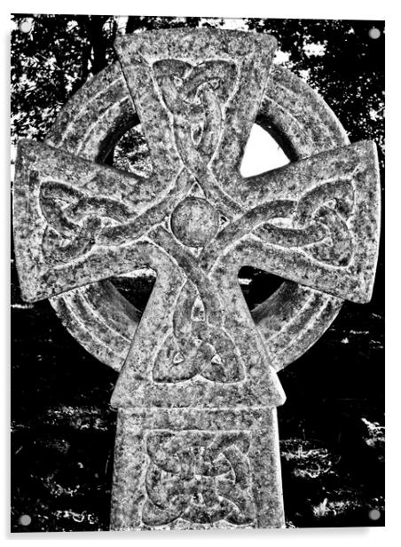 Celtic Cross Acrylic by David Pyatt