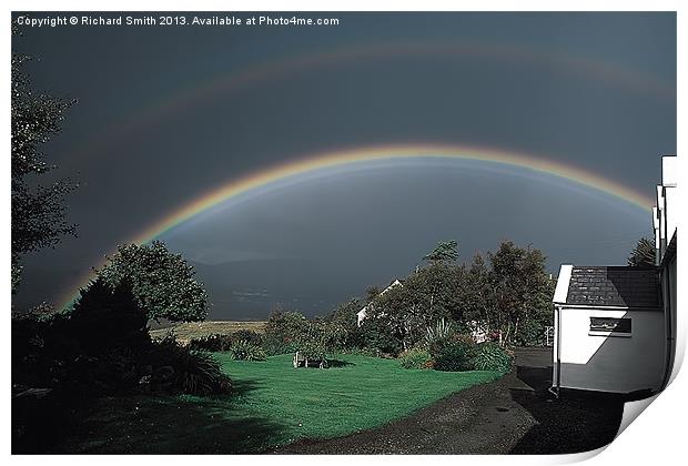 A double rainbow Print by Richard Smith