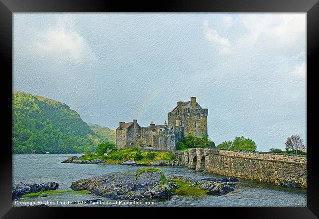 Aweinspiring Eilean Donan Castle Framed Print by Chris Thaxter