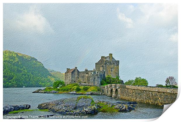 Aweinspiring Eilean Donan Castle Print by Chris Thaxter