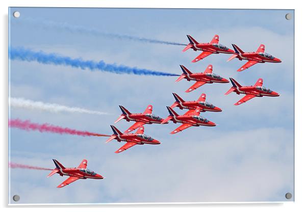 Red Arrows Acrylic by Rachel & Martin Pics