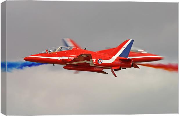 Red arrows crossover Canvas Print by Rachel & Martin Pics