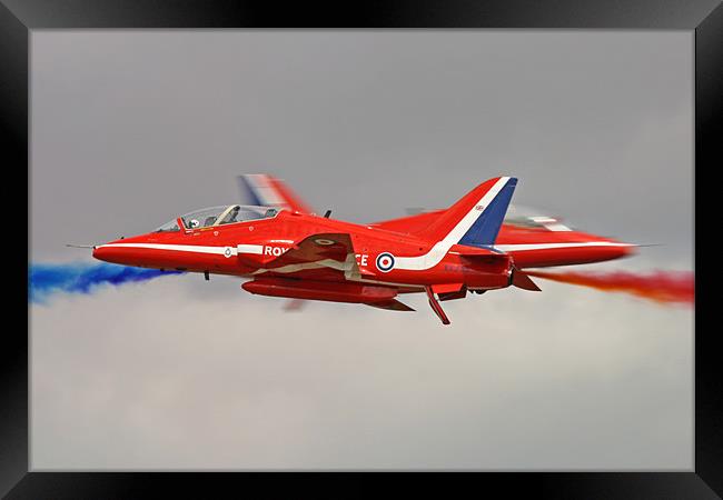 Red arrows crossover Framed Print by Rachel & Martin Pics