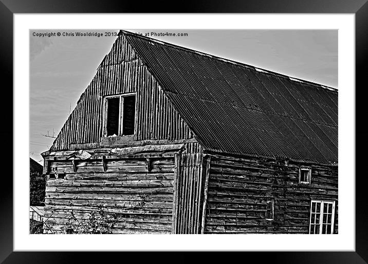Old Shed Framed Mounted Print by Chris Wooldridge