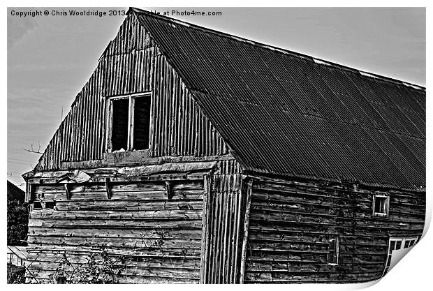 Old Shed Print by Chris Wooldridge