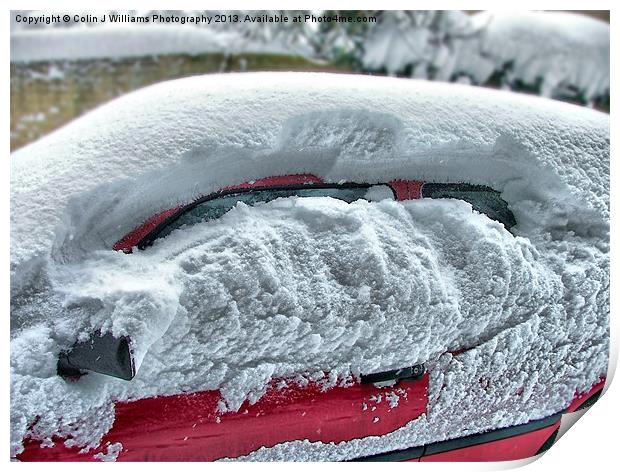 Driven Snow Print by Colin Williams Photography