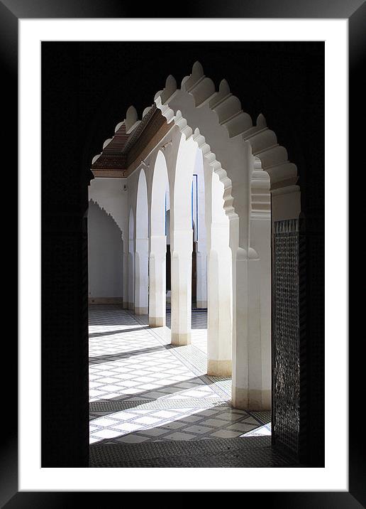 Moroccan Arches Framed Mounted Print by Megan Winder