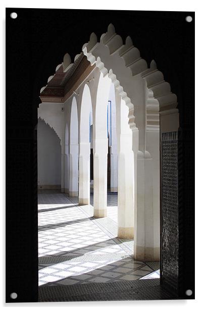 Moroccan Arches Acrylic by Megan Winder