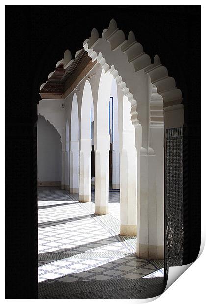 Moroccan Arches Print by Megan Winder