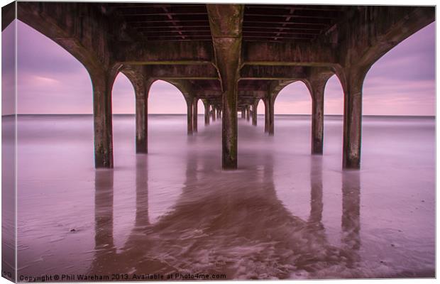 The Pier Exposed Canvas Print by Phil Wareham