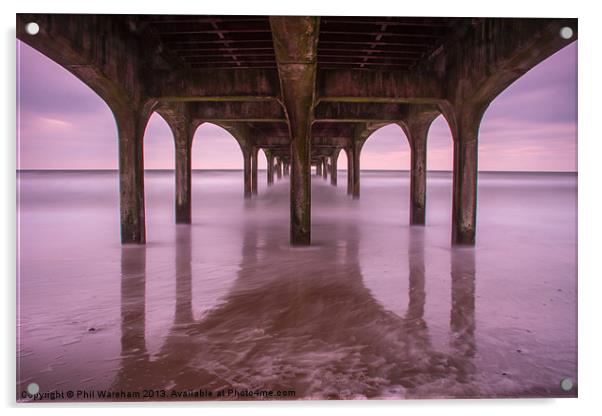 The Pier Exposed Acrylic by Phil Wareham