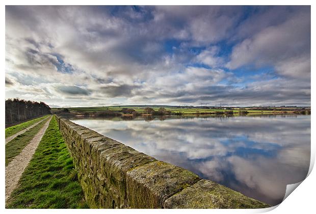 Scout Dike Reservoir Print by Chris Andrew