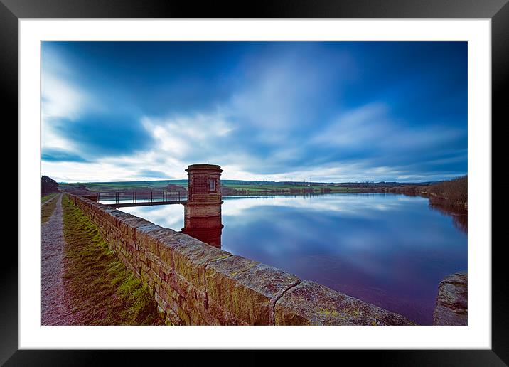Scout Dike Reservoir Framed Mounted Print by Chris Andrew