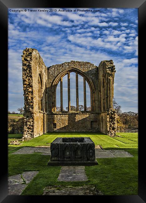 Egglestone Abbey Framed Print by Trevor Kersley RIP