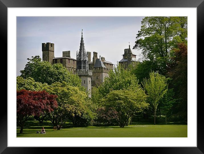 CARDIFF CASTLE Framed Mounted Print by Anthony R Dudley (LRPS)