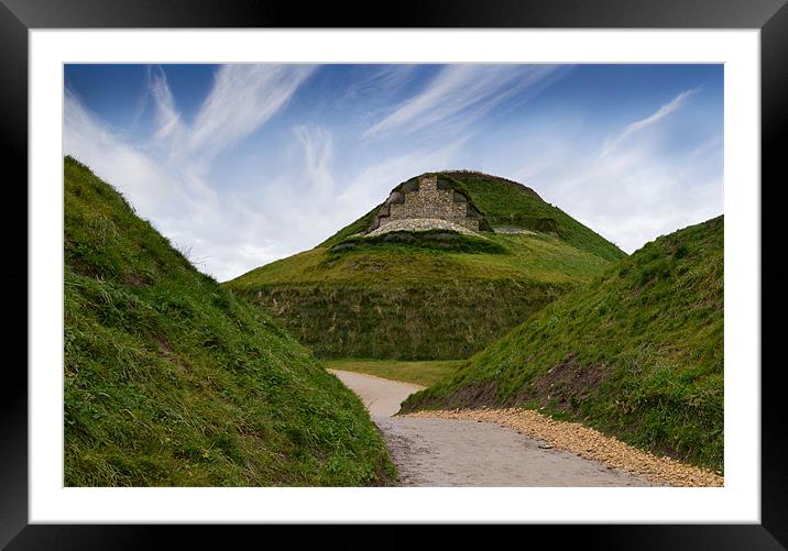 Northumberlandia lady of the north Framed Mounted Print by Michael Thompson
