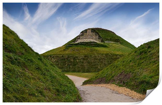 Northumberlandia lady of the north Print by Michael Thompson