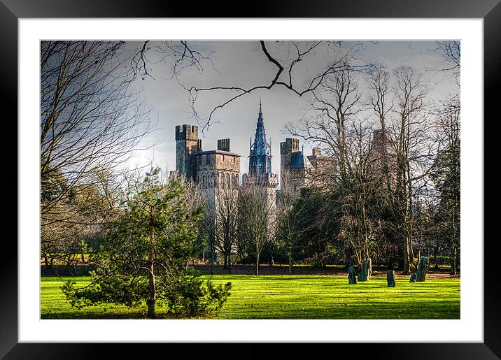 Cardiff Castle Framed Mounted Print by Mark Llewellyn