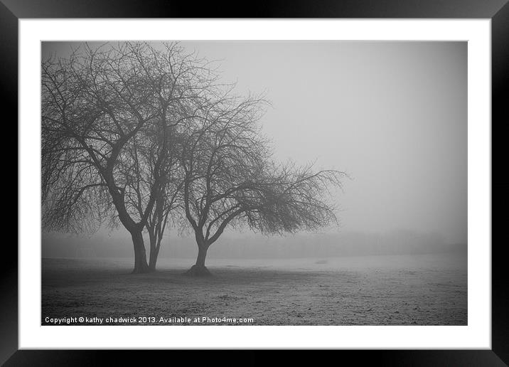 Foggy Morning Framed Mounted Print by Canvas Prints by Kathy Chadwick