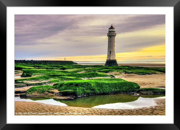 Perch Rock Lighthouse Framed Mounted Print by Pete Lawless