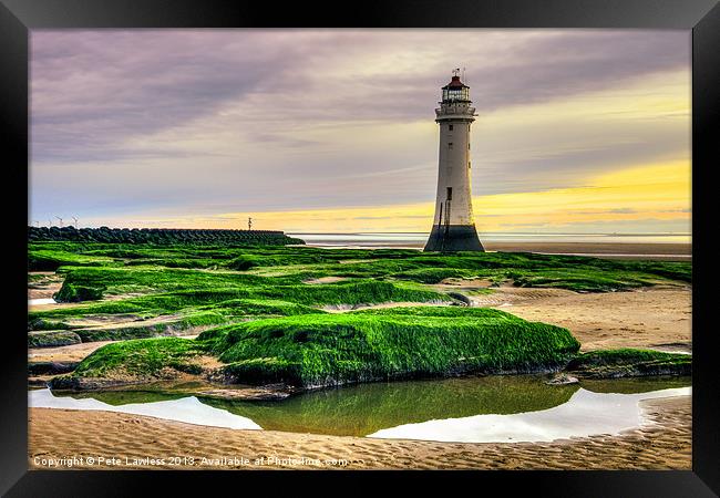 Perch Rock Lighthouse Framed Print by Pete Lawless
