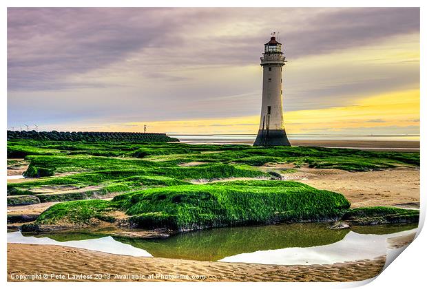 Perch Rock Lighthouse Print by Pete Lawless