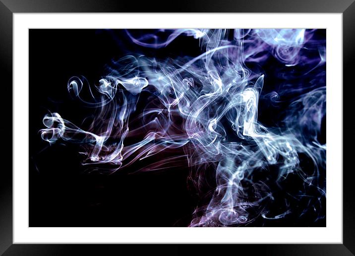 Particle Collision Framed Mounted Print by Mark Battista