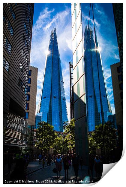 Shard London Print by Matthew Bruce