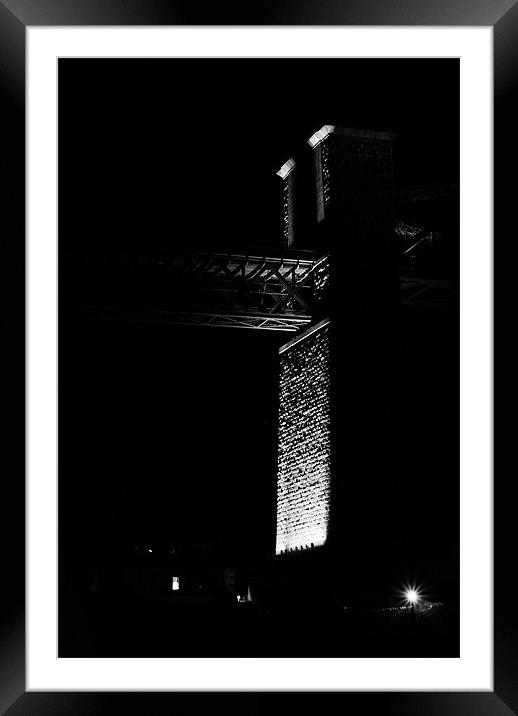 Forth Rail Bridge Support Column Framed Mounted Print by T2 Images