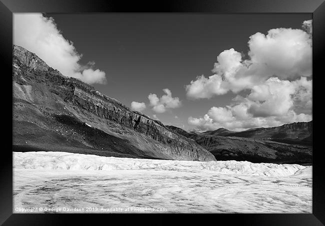 Glacial Viewpoint Framed Print by George Davidson