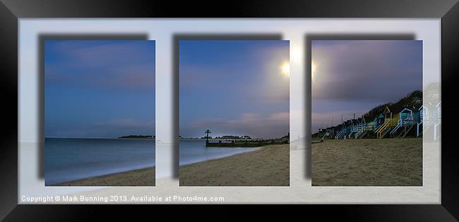 Calm Shores triptych Framed Print by Mark Bunning