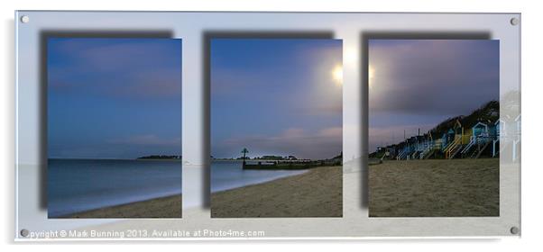 Calm Shores triptych Acrylic by Mark Bunning