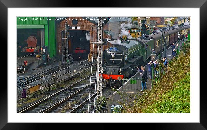 60163 A1 Tornado at Ropley Framed Mounted Print by William Kempster