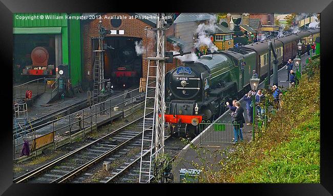 60163 A1 Tornado at Ropley Framed Print by William Kempster