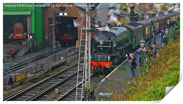 60163 A1 Tornado at Ropley Print by William Kempster