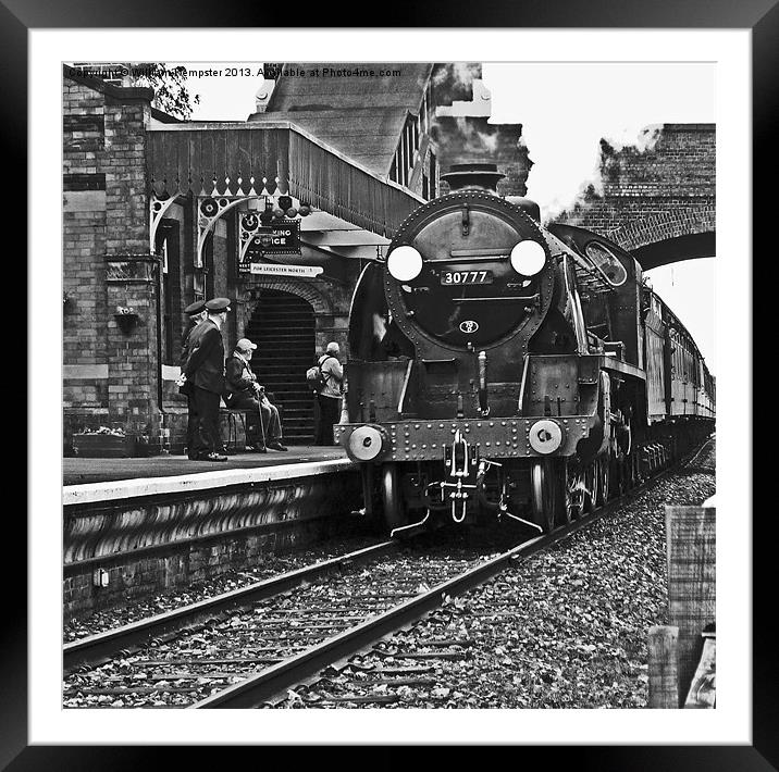 King Arthur Class 30777 Sir Lamiel Framed Mounted Print by William Kempster