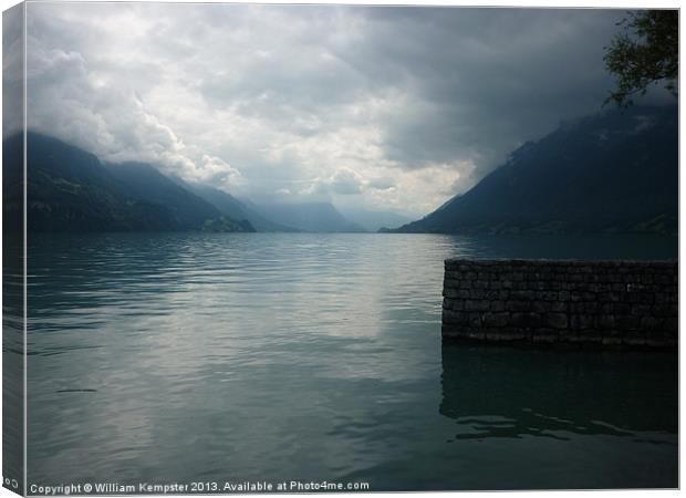 Lake Brienz Canvas Print by William Kempster