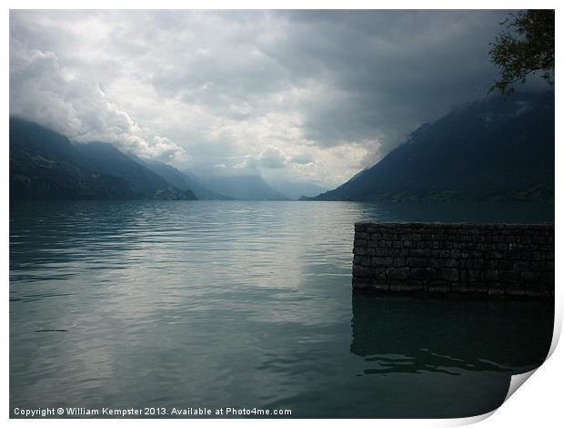 Lake Brienz Print by William Kempster