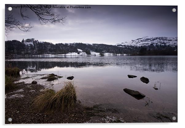 Grasmere Lake District Acrylic by Phil Wareham