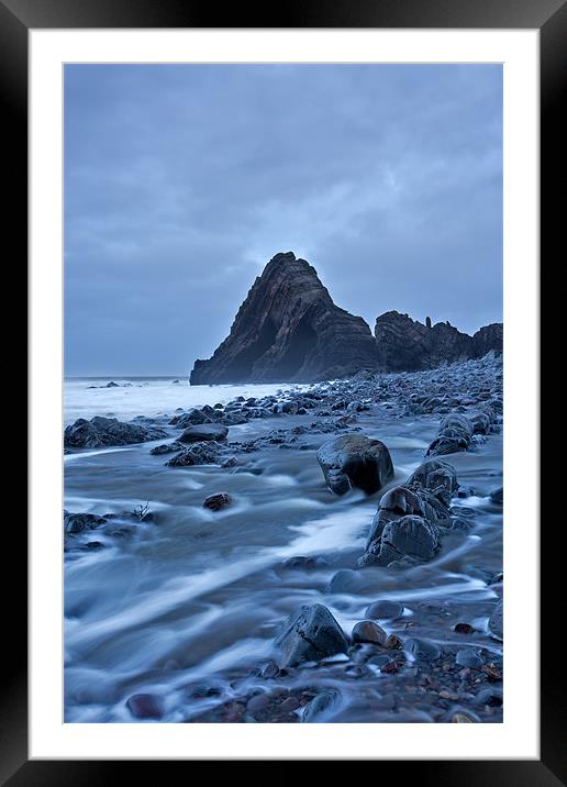 Black Church Rock. Framed Mounted Print by Andrew Wheatley