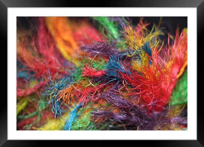 Flaming color Framed Mounted Print by Mark Cake