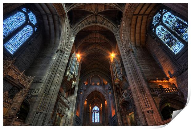Liverpool Anglican cathedral Print by Jason Connolly