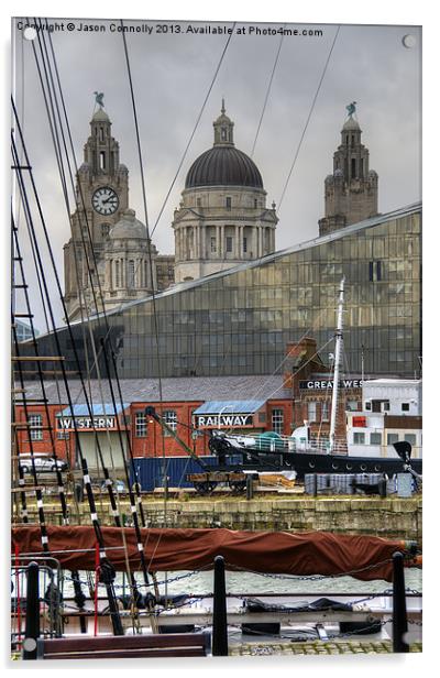 Liverpool, England Acrylic by Jason Connolly