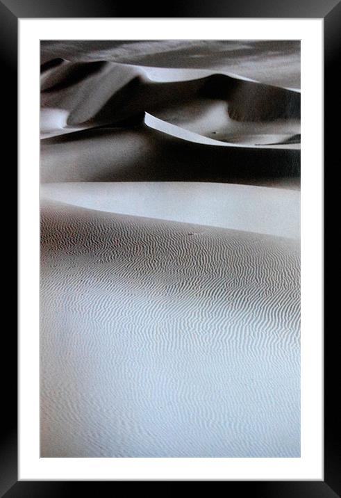 sand dunes Framed Mounted Print by caren chapman