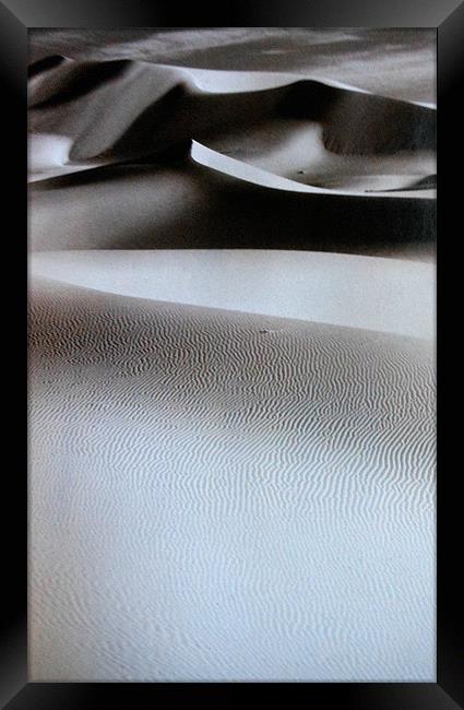sand dunes Framed Print by caren chapman