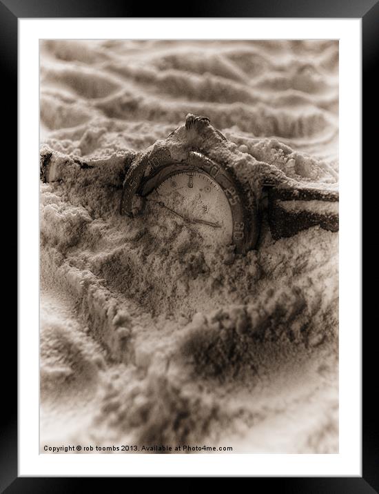 SANDS OF TIME Framed Mounted Print by Rob Toombs
