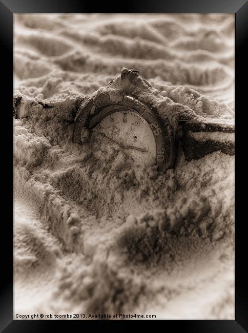 SANDS OF TIME Framed Print by Rob Toombs