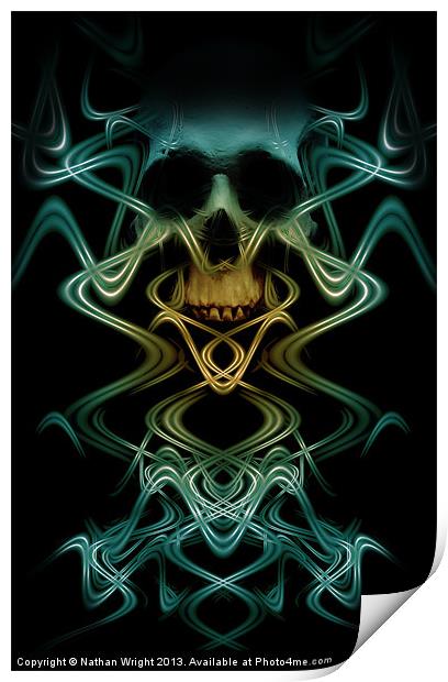 Abstract death Print by Nathan Wright