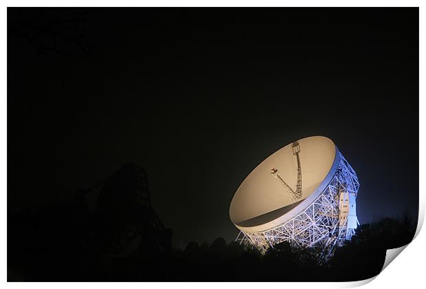 Jodrell Bank Radio Telescope Print by Paul Corrigan