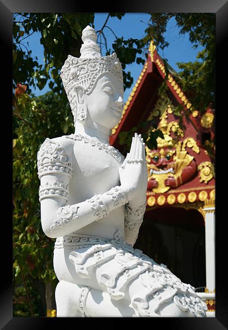 Thailand Buddhist Statue Framed Print by Paul Corrigan